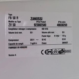 Congelador Zanussi 50L