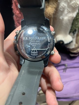 Reloj U.S. Polo Assn. Negro Naranja
