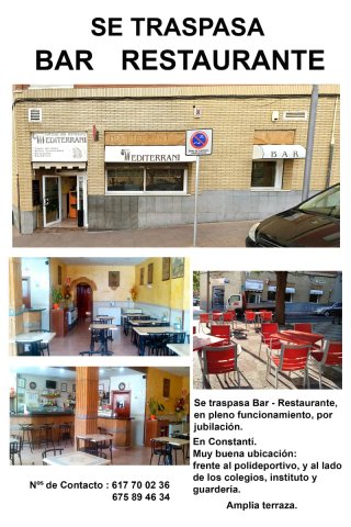 Traspaso Bar Restaurante