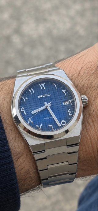 Seiko PRX MOD Esfera Árabe Azul