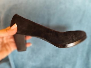 Zapatos de ante Marco Tozzi negros