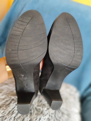 Zapatos de ante Marco Tozzi negros