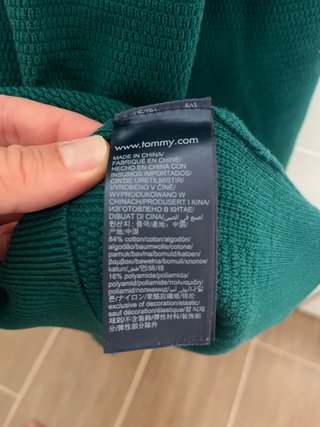 Jersey punto Tommy Hilfiger verde
