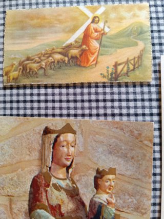 Lote de 5  Postales Religiosas