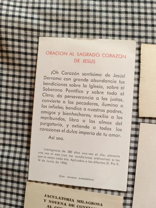 Lote de 5  Postales Religiosas