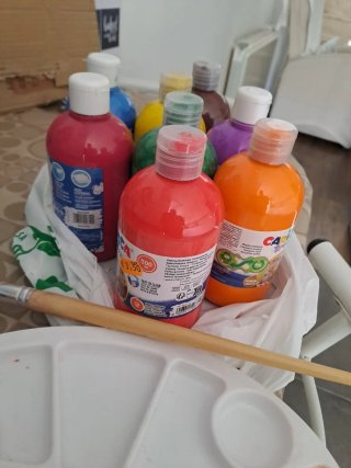 Pinturas témpera Carioca x8 colores