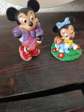 Figuras goma Mickey Mouse años 80