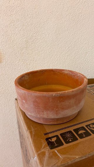 Cuenco de cerámica terracota
