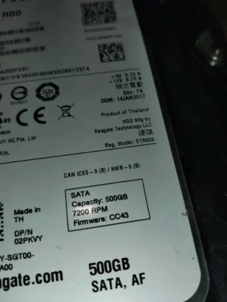 HDD Seagate 500GB 3.5" SATA 7200 RPM