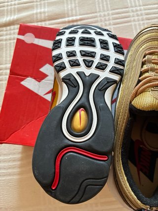 Nike Air Max 97 Oro/Rojo Talla 37.5