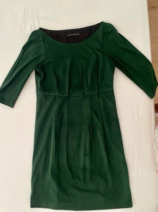 Vestido verde Zara talla M