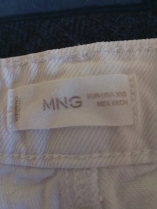 Pantalón corto blanco Mango Teen
