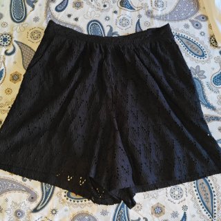 Bermudas Mango Negras Talla L