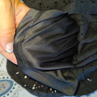 Bermudas Mango Negras Talla L