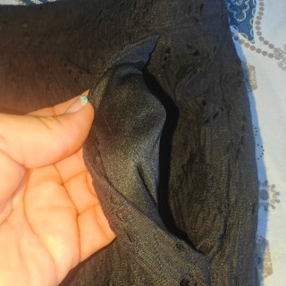 Bermudas Mango Negras Talla L