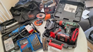Lote maquinaria eléctrica Black+Decker, Parkside
