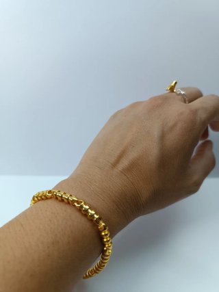 Pulsera chapado oro 24 kl