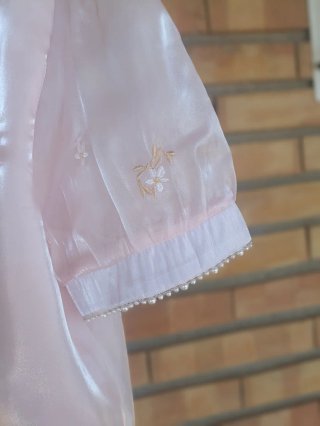 Blusa estilo kimono rosa talla L