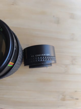 Objetivo Makinon 135mm f2.8 Multi-Coated y X2