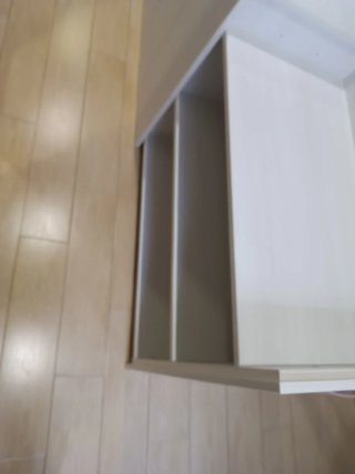 Mueble organizador de madera blanco