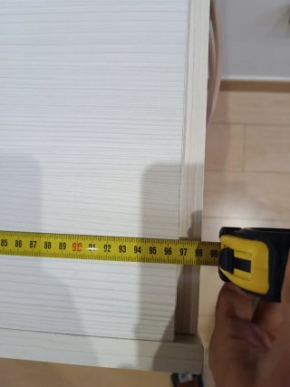Mueble organizador de madera blanco