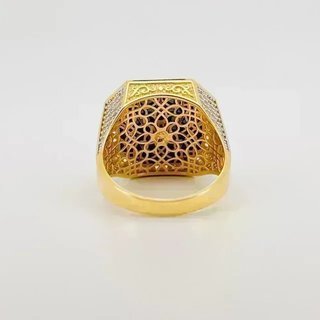 SELLO OCTOGONAL MEDUSA Y ONIX, Oro 18k.