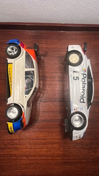 Lote 2 coches Slot Scalextric Renault