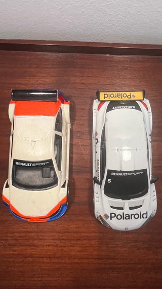 Lote 2 coches Slot Scalextric Renault