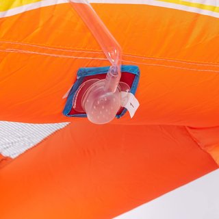 Castillo Inflable para Niños de 3-8 Años con Tema Espacial, Incluye Bolsa de Transporte, 11 Estacas y Parches, en Tela Oxford, 340X270X227 Cm
