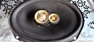 Altavoces JBL Ovalados Negros y Dorados