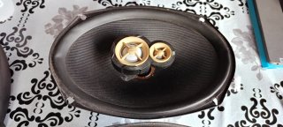 Altavoces JBL Ovalados Negros y Dorados