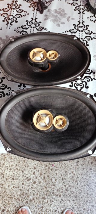 Altavoces JBL Ovalados Negros y Dorados