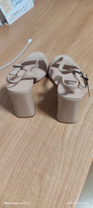 Sandalias Beige Tacón