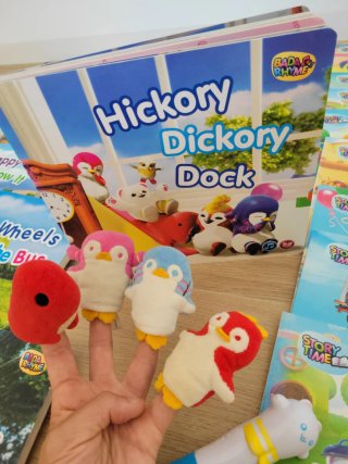 45 libros infantil ingles, audiolector y marioneta