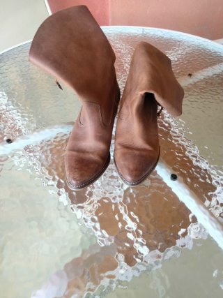 Botines Mustang Piel Marrón Talla 38