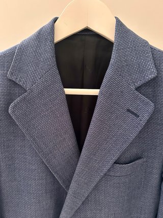 Blazer Silbon Azul Texturizado