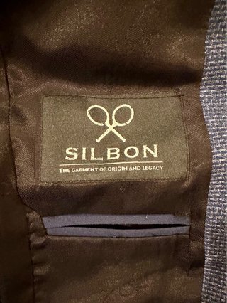 Blazer Silbon Azul Texturizado