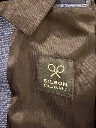 Blazer Silbon Azul Texturizado
