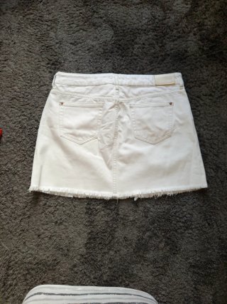 Falda blanca Mango Talla M
