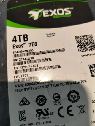Disco HDD Seagate Exos 7E8 4TB SAS 3.5” 7200RPM