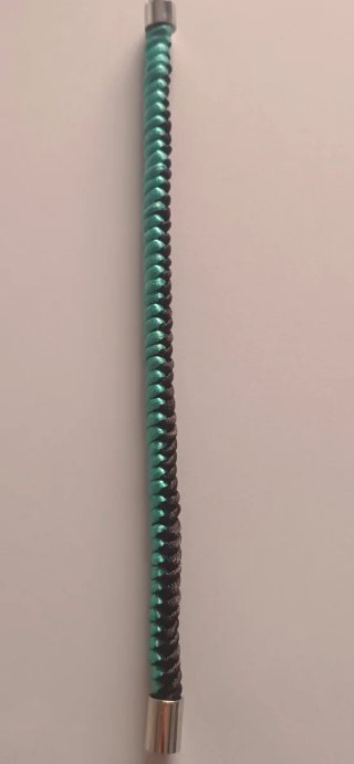 Pulsera unisex bicolor cierre magnético