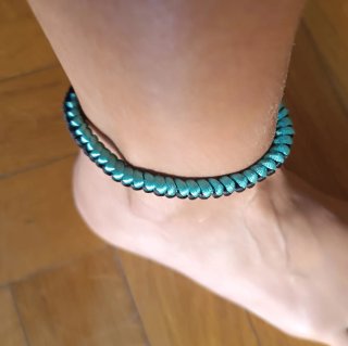 Pulsera unisex bicolor cierre magnético