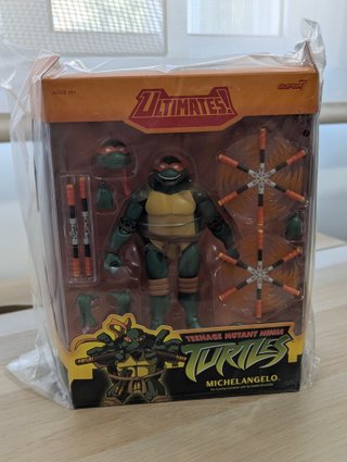 Figura Michelangelo Tortugas Ninja TMNT Super7