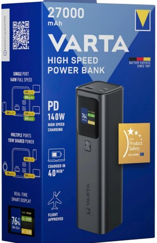 Batería Externa Varta 27000 mAh 140W