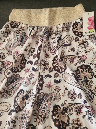 Pantalones anchos estampados talla única