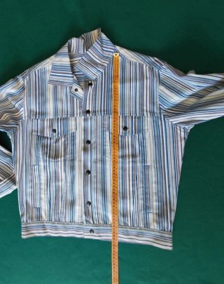 Giacca vintage a righe in cotone