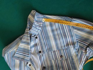 Giacca vintage a righe in cotone