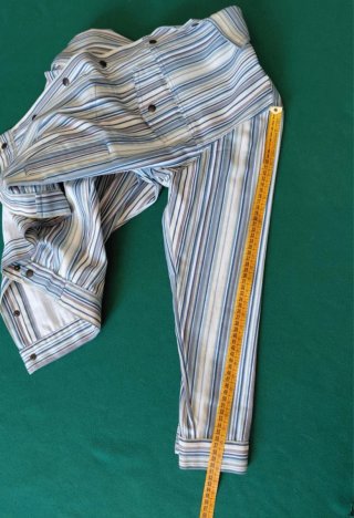 Giacca vintage a righe in cotone