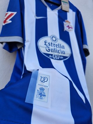 Camiseta Nike La Coruña Azul y Blanca