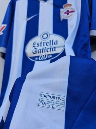 Camiseta Nike La Coruña Azul y Blanca